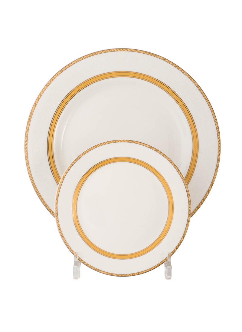 Dania 75-piece dining set made of pure porcelain with elegant and modern decor, suitable for all occasions and for 12 people  - Image 3