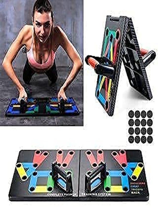 GRAZIA Push Up Board with Foam Grip Handle for Chest Press, Home Gym Fitness Exercise, Strength Training, Push Up Bar Stand for Men and Women, Exercise Equipment for Home - Image 2