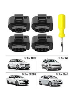 Starwell Ignition Coil Connector Repair Kit with 4PCS Harness Plug and 1PCS 0.3CM Space Take-up Tool Fit for VW Passat Phaeton Polo SKODA Octavia Rapid Superb Yeti AUDI A1-A8 Q7 TT Replace 4B0973724  - Image 3