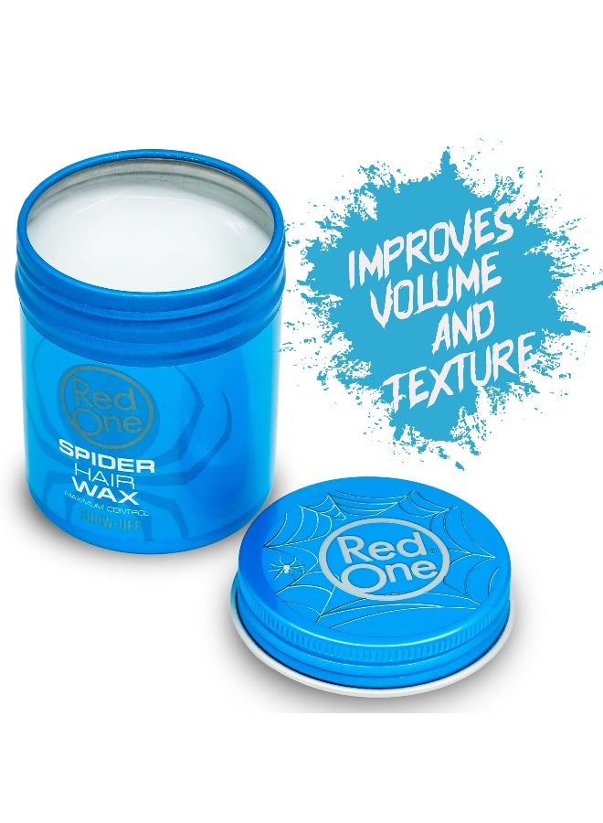Red One Hair Styling Spider Wax Show-Off 100ml | Maximum Control | Women & Men Hair Wax | Medium Shine  - Image 4
