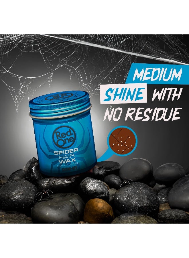 Red One Hair Styling Spider Wax Show-Off 100ml | Maximum Control | Women & Men Hair Wax | Medium Shine  - Image 3