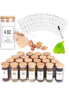 Funnel and Chalk Marker Set Spice Containers 4 OZ Glass Storage Jars - pzsku/Z81CAA1D85FD3F4C355A5Z/45/_/1681898208/8ba348f4-1c4a-4565-8f2d-9fc86bcc1d9d