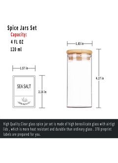 Funnel and Chalk Marker Set Spice Containers 4 OZ Glass Storage Jars - pzsku/Z81CAA1D85FD3F4C355A5Z/45/_/1681898209/51d4fe49-d6b1-4738-ba1c-7baf0f6ac12c