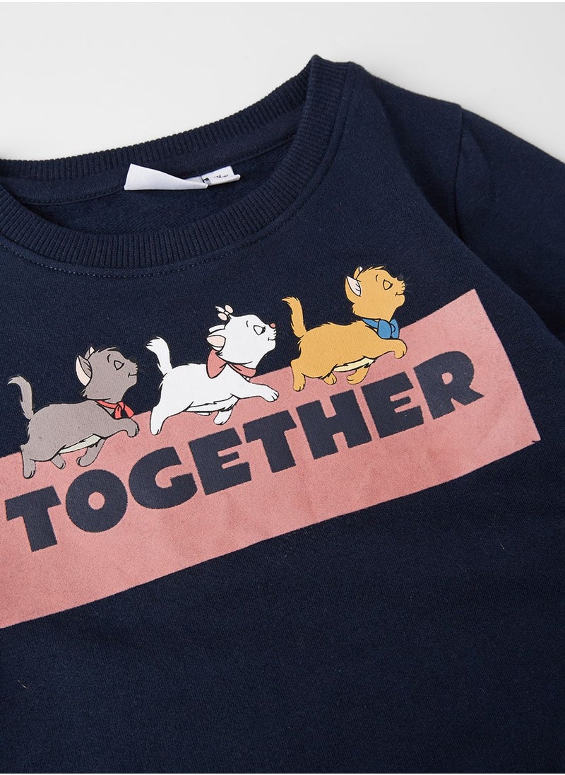 NAME IT - Kids Aristocats Sweatshirt - Image 1