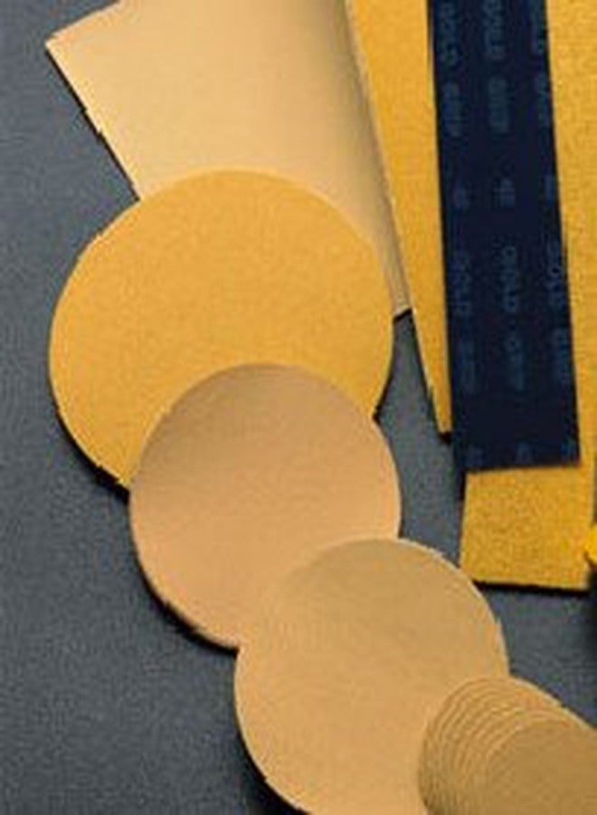 Mirka Gold Adhesive Sandpaper Discs / 5 inch/Grit 400 / No-Hole/PSA Sanding Disc / 100 pcs / for Orbital Sander, Sand Paper Pads for Wood, Composites, Automotive / 23-388-400 - Image 1