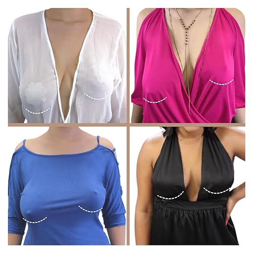 Bring It Up Instant Breast Lift-Boob Tape/Sticky Bra - Cup Sizes A-D, 8 Pairs - Works Great with Backless Bra or Strapless Bra/Waterproof BoobTape - Image 4