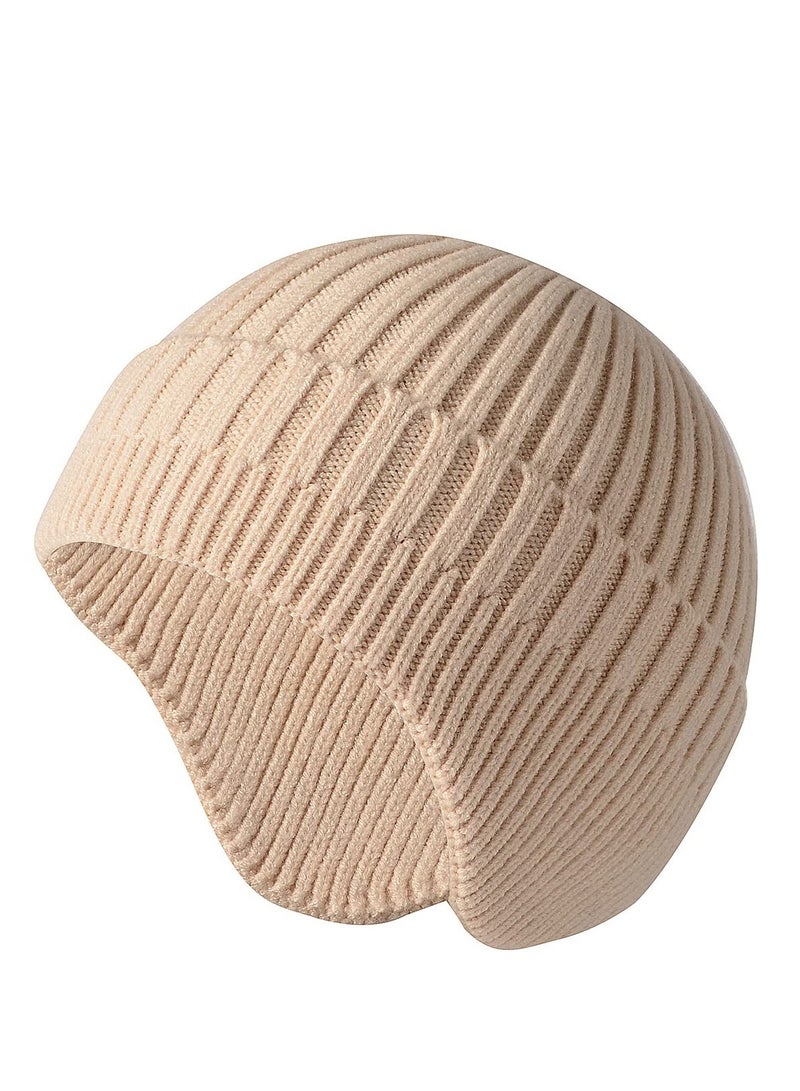 KASTWAVE Womens Mens Beanie Hat Winter Hat, 2 Pcs Winter Beanie Hats for Men Women, Knit Thick Fleece Lined Warm, Warm Watch Hat Fashionable Ski Skull Hat, 2 Colors - Image 2