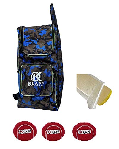 KLAPP Cricket Bag Pack with Fiber Sheet & 3 Tennis Ball Heavy Combo - Image 5