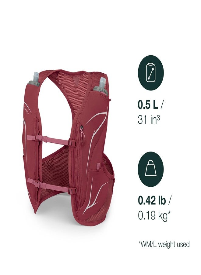 OSPREY سترة ترطيب للركض للنساء أوسبري دينا LT مع زجاجات هيدروليك الناعمة، كاكي وردي، متوسط - Image 2