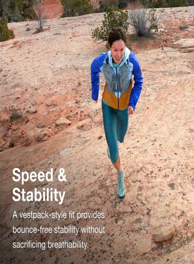 OSPREY سترة ترطيب للركض للنساء أوسبري دينا LT مع زجاجات هيدروليك الناعمة، كاكي وردي، متوسط - Image 3