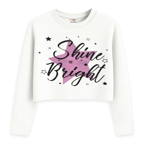 Kuchipoo Girls Crop Top Cotton T-Shirts (KUC-TSHRT-612, 13-14 Years, Multi-Colored) - Image 5