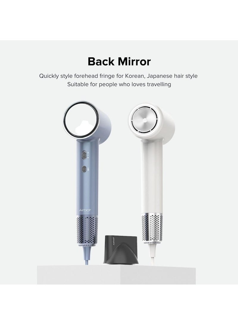 Hair Dryer High-Speed with 200mil Negative Ions, Low Noise, Temperature Control, Smart RGB Ring Light (Silver) - Image 5