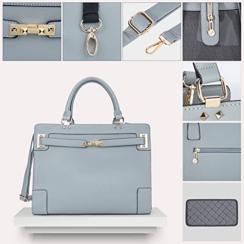 Minsong Fashion Pet Carrier Dog Cat Carrier Purse Soft-Sided Leather Handbag Pet Tote Bag for Small Dogs Puppy and Cats TSA Airline Approved (Grey) - Image 5