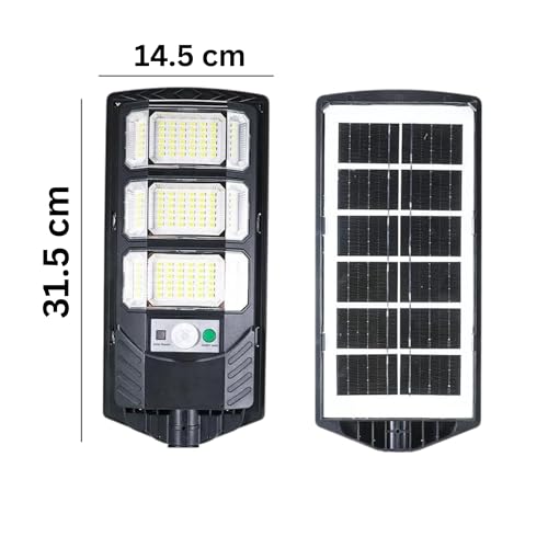 XERGY 100W Solar LED Street Light with Remote – 144 LEDs, Motion Sensor, Dusk to Dawn Sensor, IP67 Waterproof, 4.5W Solar Panel, 3000mAh Battery – Outdoor Lighting for Garden, Yard, Driveway, Garage - Image 3