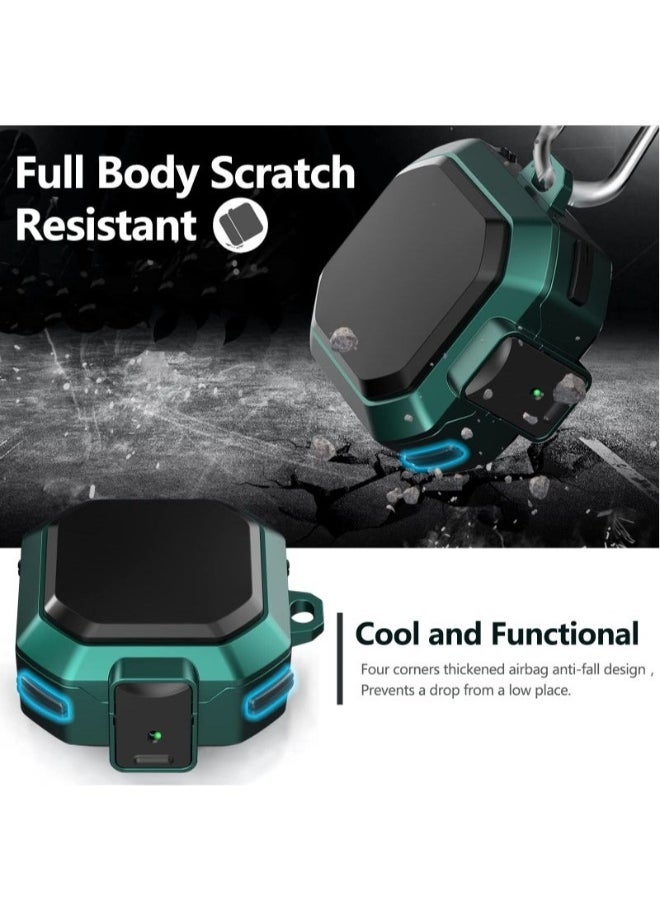 NIBEMINENT - Compatible with Samsung Galaxy Buds 2 Pro Case 2022 /Galaxy Buds 2 Case 2021/Galaxy Buds Pro Case 2021/Galaxy Buds Live Case 2020 /In-Ear Shockproof Case with Carabiner and Safety Lock - Image 1