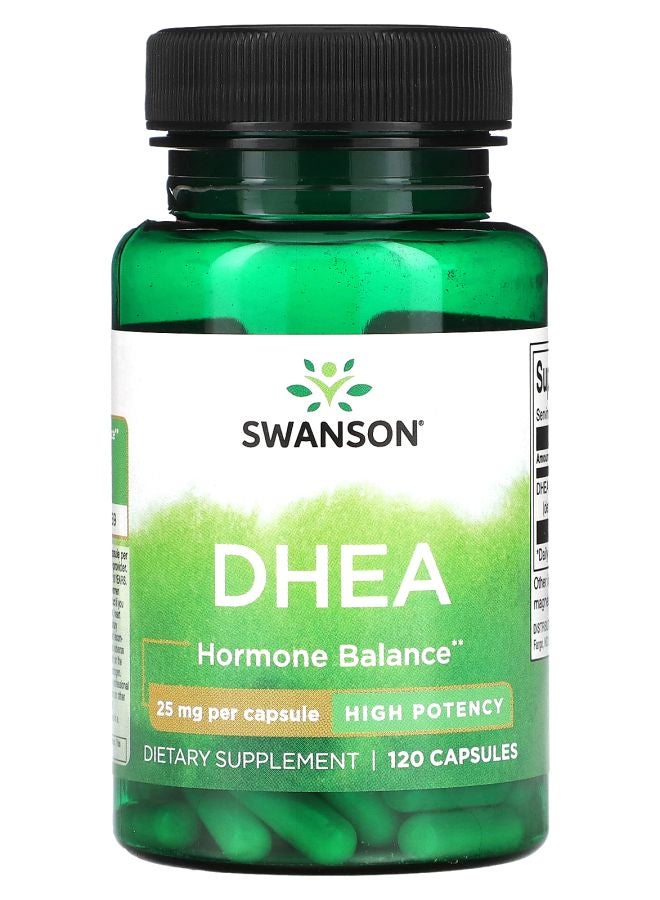 SWANSON دي إتش إي إيه بتركيز عالي 25 ملغ 120 كبسولة