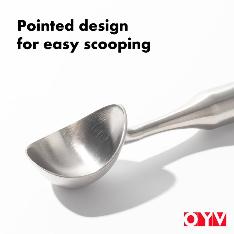 OYV Stainless Steel Ice Cream Scoop, Ergonomically Designed Handle for Comfort, Heavy Duty Ice Cream Scooper, One-Piece Design Ice Cream Scoops, Dishwasher Safe. - Image 5