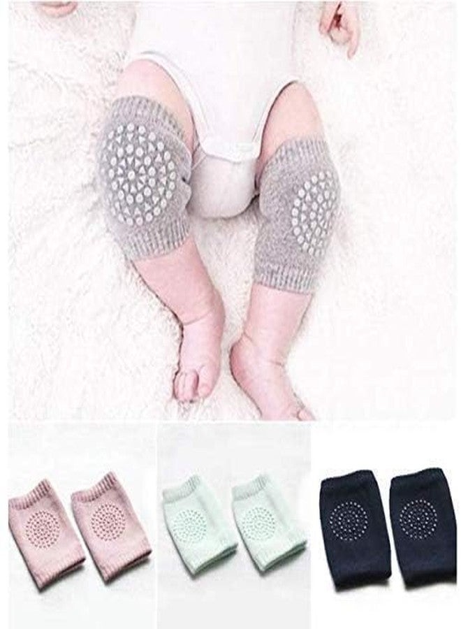 JAPSI Baby Knee Pads for Crawling, Anti-slip Cotton Protectors, Pack of 2, Multicolour - Image 2