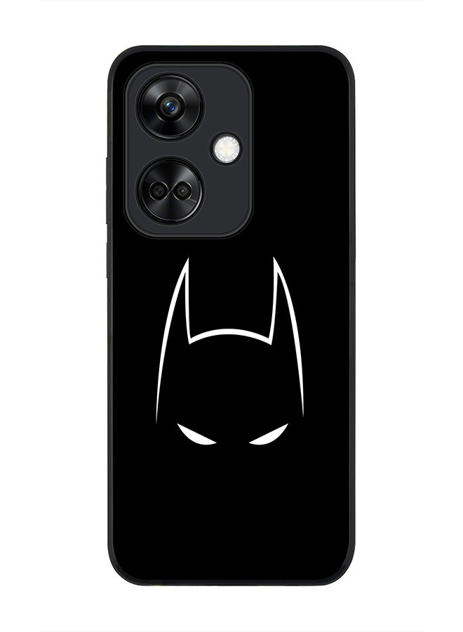 Stylizedd Rugged Black Edge case for OnePlus Nord CE3 Custom Slim fit Flexible Anti Drop Thin Phone Case Cover - Sneaky Bat - Image 1