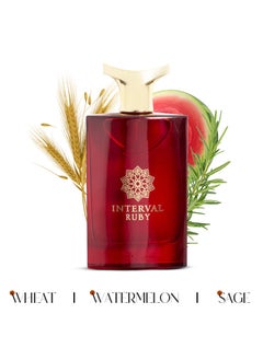 عطور ايه ام دي عطر إنترفال روبي من AMD Perfumes للرجال والنساء، 100 مل  - Image 2