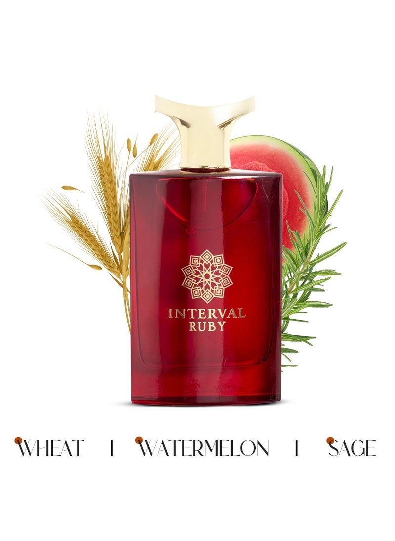 AMD Perfumes Interval Ruby By AMD Perfumes Men and Women Fragrance EDP 100ml  - Image 2