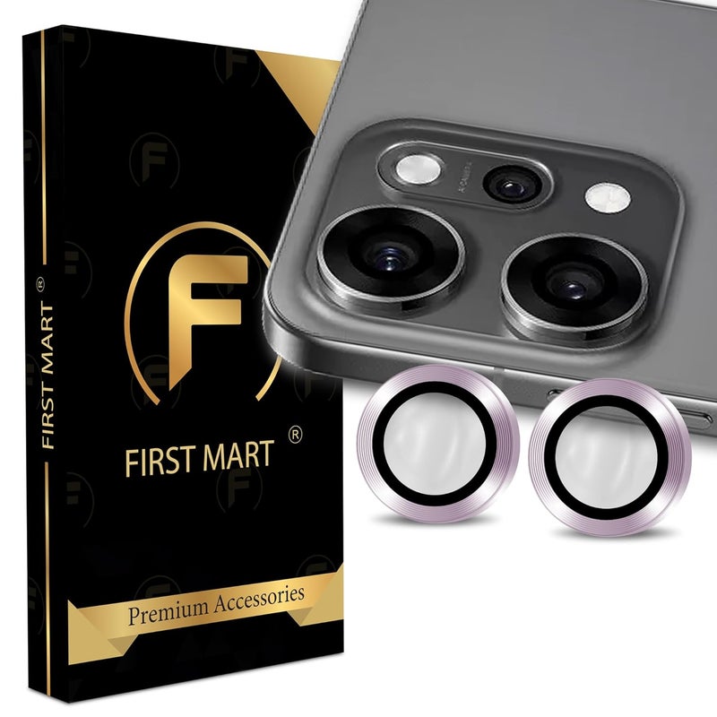 FIRST MART Camera Lens Protectors for Oppo Reno 14 Pro (6.67 Inches) Tough HD Individual Aluminum Alloy Lens Ring Cover, Scratch Resistant, Thin Lens Protection| Purple, 1 Pack - Image 1