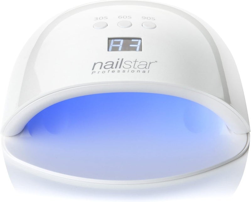 لامب أظافر نيلستار الاحترافية UV LED لطلاء الجل مع 3 مؤقتات مدمجة وشاشة LED لأظافر الجل