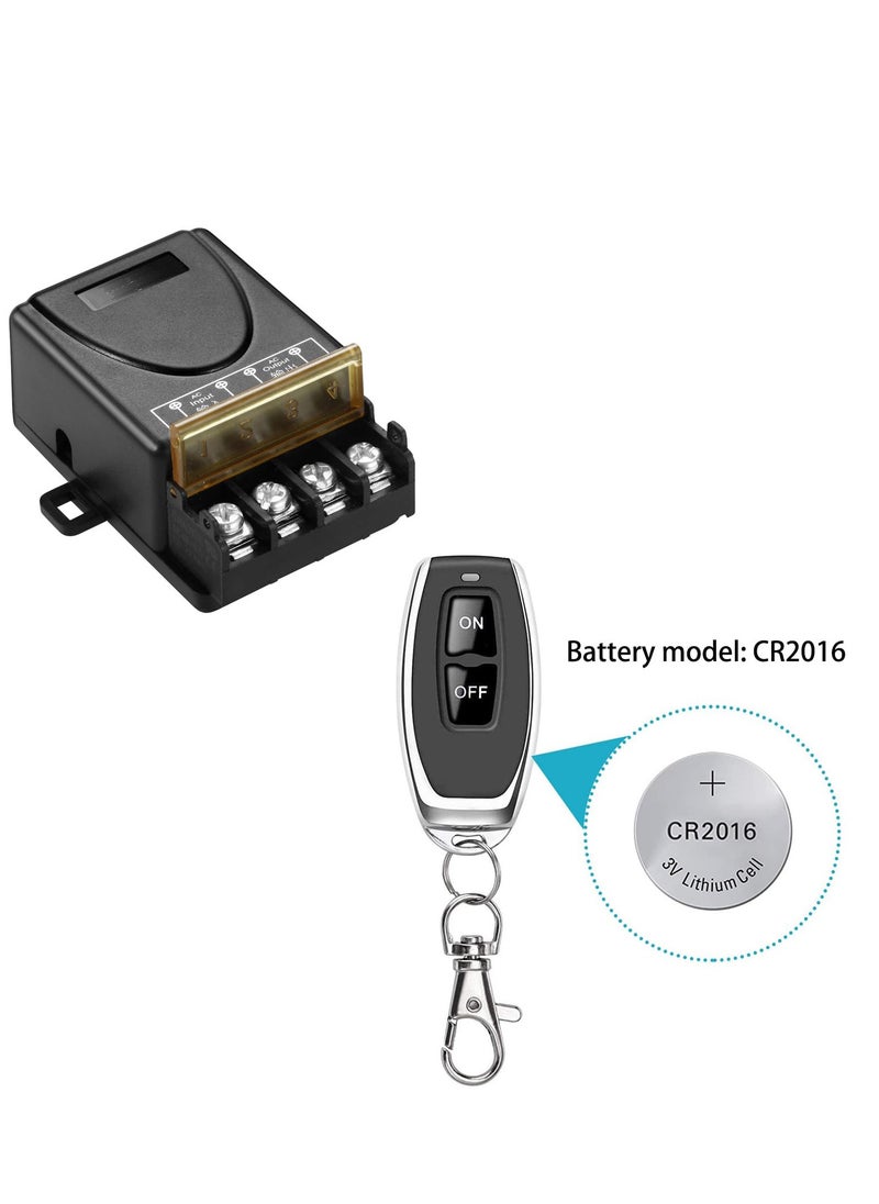 SYOSI - Wireless Relay Remote Switch, 328 ft Long Range, DC 12V/24V/48V/72V 40A Relay Switch, for All Kinds of DC Motors, Industrial Control, Luminaire Controll - Image 1