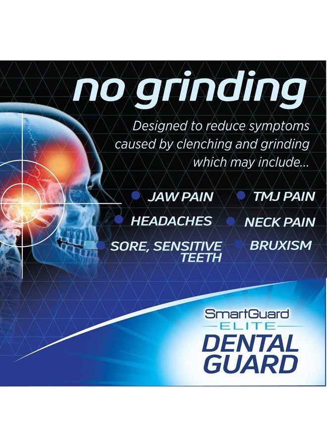 SmartGuard - Dental Guard SMARTGUARD Elite (2 Guards 1 Travel case) Front Tooth Custom Anti Teeth Grinding Night Guard for Clenching - Dentist Designed - Bruxing Splint Mouth Protector for Relief of Symptoms - Image 1