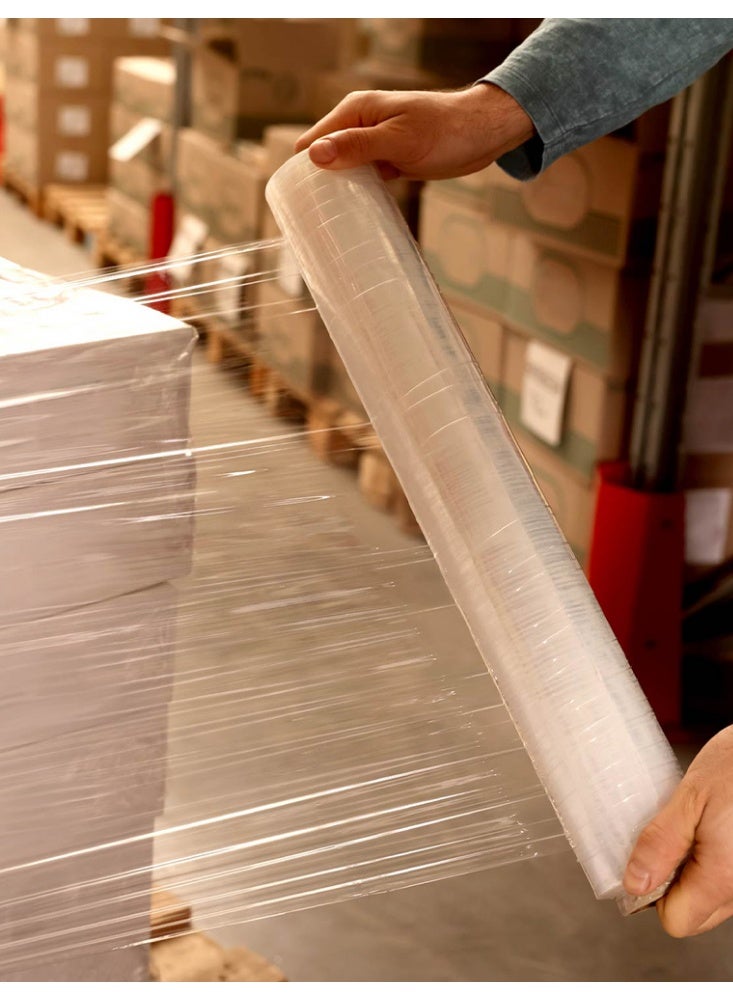 Generic Heavy Duty Clear Stretch Film Wrap – 3Kg Roll (300g Core) – Industrial Plastic Wrap for Pallets, Cargo, Moving & Storage  - Image 2