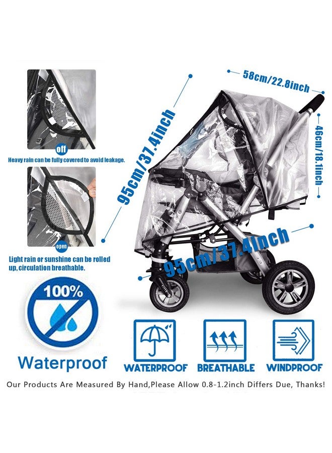Vaxaape Stroller Rain Cover,Universal Stroller Accessory,Waterproof, Windproof Protection,Protect from Dust Snow,Baby Travel Weather Shield - Image 4