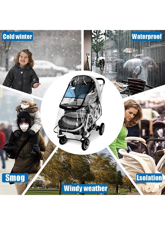 Vaxaape Stroller Rain Cover,Universal Stroller Accessory,Waterproof, Windproof Protection,Protect from Dust Snow,Baby Travel Weather Shield - Image 5