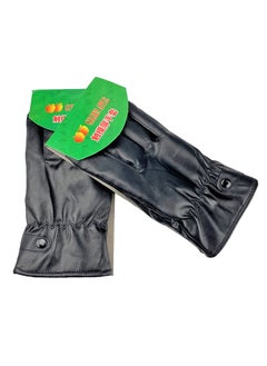 Thickened Pu Mens Winter Gloves Fleece-lined Warm Cycling Gloves Waterproof Fashionable Special Price PU leather gloves