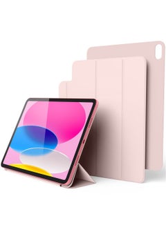 Elago Magnetic Folio iPad 10th Generation Case Cover (2022) 10.9 inch [Magnet Integrated Back Plate attaches to Metal Surfaces] - Sand Pink  - Image 1