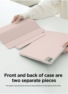 Elago Magnetic Folio iPad 10th Generation Case Cover (2022) 10.9 inch [Magnet Integrated Back Plate attaches to Metal Surfaces] - Sand Pink  - Image 3