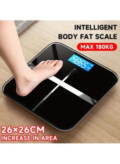 VIUAUAX 1Pcs Weight Scale High Accuracy Intelligent Home Small Body Scale Dormitory Weighing Scale High Accuracy Electronic Weighing LCD HD Display,High PrecisionElectronic Body Weight Scale,Household Electronic Scale,Smart Body Weight Scale,Weighing Electronic Scale,Black  - Image 1