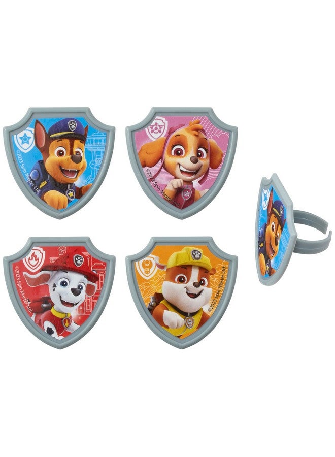DecoPac DecoPac Paw Patrol Reporting For Duty Rings, Cupcake Decorations Featuring Chase, Marshall, Skye, And Rubble - 24 Pack  - Image 2