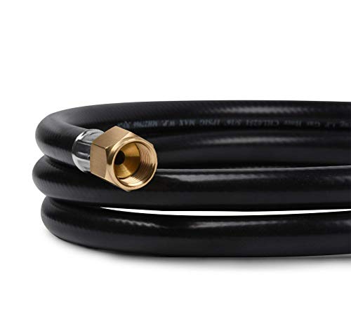 GasSaf 3Feet Low Pressure Propane Regulator and Hose Replacement for Weber Gas Grill Most LP Gas Grill, Heater and Fire Pit Table, Type-1 (QCC-1) Tank Connect,3/8" Female Flare Nut -CSA Certifide - Image 5