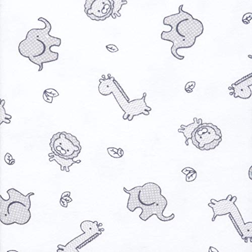 Trend Lab Safari Chevron 4 Pack Blankets-Safari, Dot, Plaid and Chevron Prints, Gray, White, 100% Cotton Flannel, 30 in x 30 in Each - Image 3