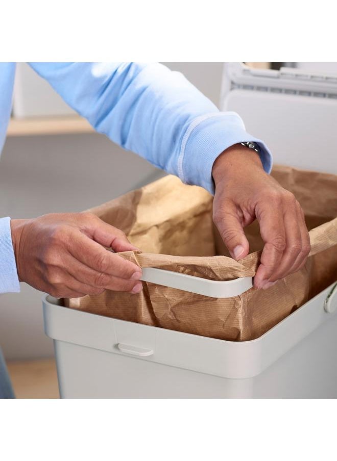 Zaboon - Bin With Lid, Light Grey, 35 L - Image 1