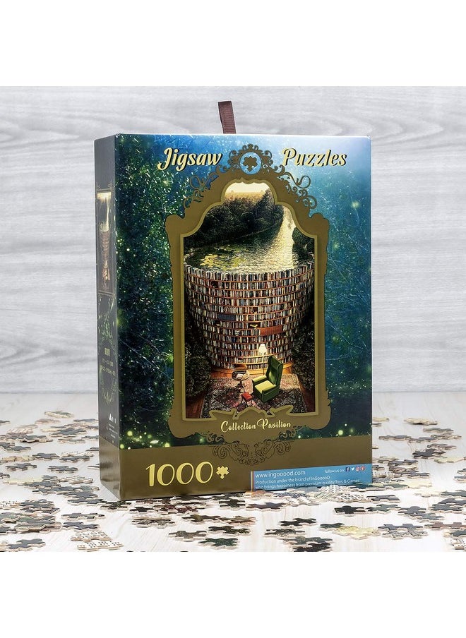 Ingooood Ingooood- Jigsaw Puzzles 1000 Pieces for Adults- Fantasy Series- Collection Pavilion_IG-0292 Entertainment Toys for Adult Special Graduation or Birthday Gift Home Decor  - Image 5