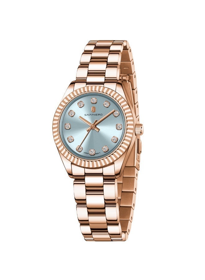 SAPPHERO Watches for Women Luxury Stainless Steel Ladies Watches Women's Bracelet Watch Small Analog 5ATM Waterproof Wrist Watch Elegant Gifts for Women - Image 3