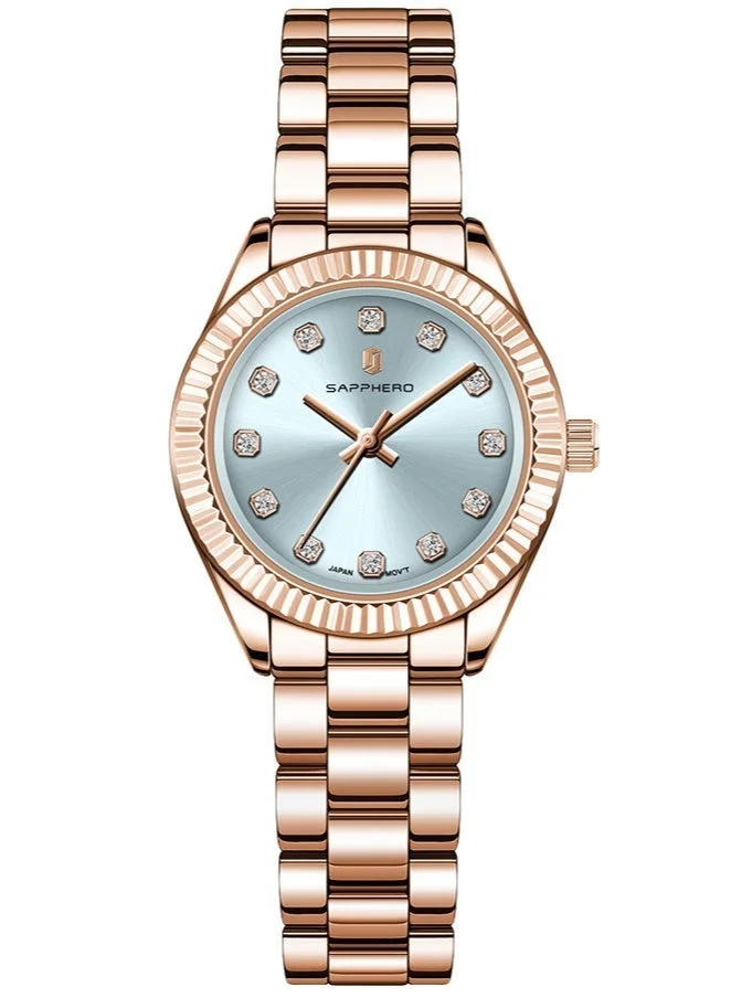 Sapphero SAPPHERO Watches for Women Luxury Stainless Steel Ladies Watches Women's Bracelet Watch Small Analog 5ATM Waterproof Wrist Watch Elegant Gifts for Women