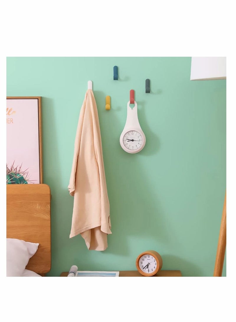 Adhesive Hooks Utility Wall Hooks Key Hooks for Wall Decorative Key Holder Rack Self Adhesive Wall Hooks for Towels Hats Shower, Kitchen Living Room Office(30 Pcs) - Image 3