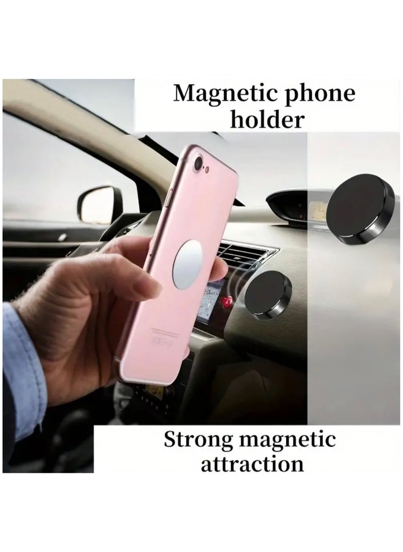 CleanWave - The Pure Effect Black Universal Magnetic Phone Holder – Round Design, Powerful Mount for Any Surface. Secure, Stylish & Super Strong Hold, for Large Smartphones (4"-7") | Secure Fit for iPhone 15/16, Samsung S24/S23, Xiaom  - Image 5