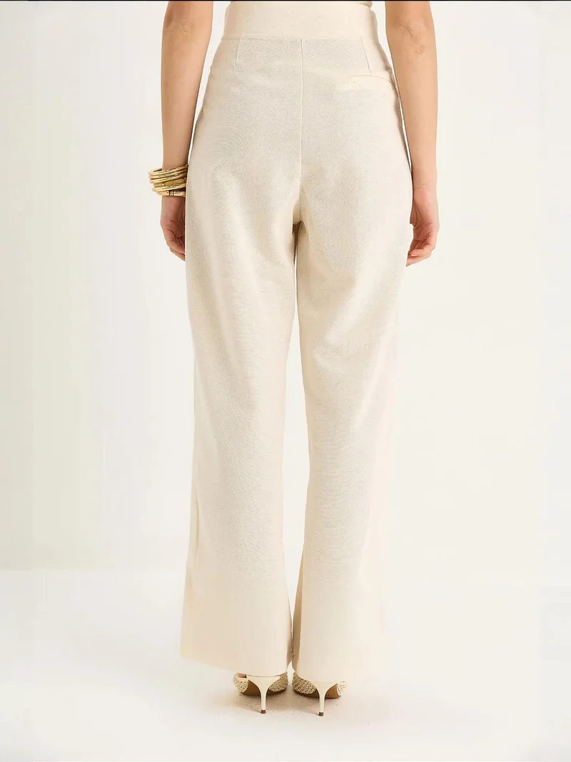 Bianco Lucci LUCCI High Waist Wide Leg Pants