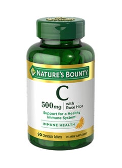 Vitamin C- 500Mg. With Rose Hips Chew 90 Chewable Tablets