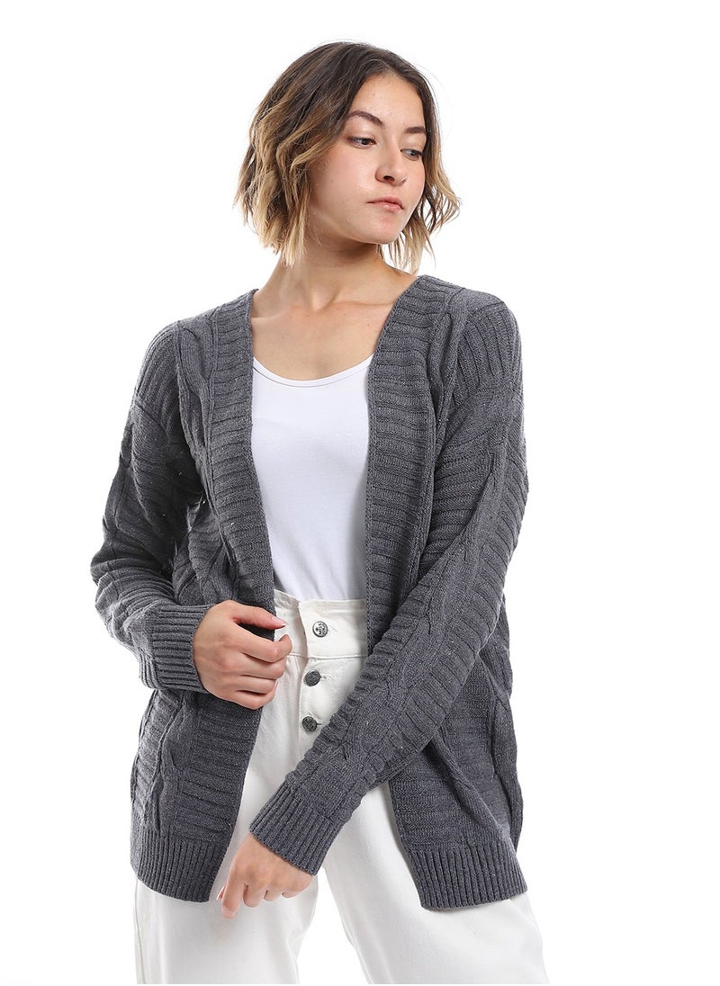 Caesar - Womens Wool Open Cardigan - Image 1