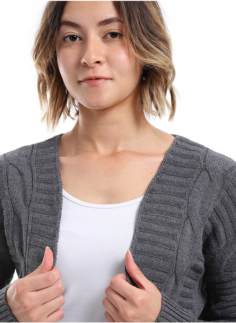 Caesar - Womens Wool Open Cardigan - Image 1