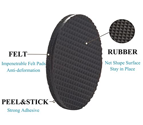 Furnigear Non Slip Furniture Pads - Round, Square, Rectangle, Furnigear Premium 129 Pieces Furniture Grippers Chair Leg Pads Self Adhesive Rubber Chair Feet- Anti Scratches Furniture Pads for Hardwood Floors - Image 3